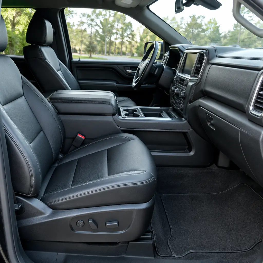 Detailed truck interior